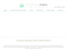 Tablet Screenshot of clinicadentalporta.com